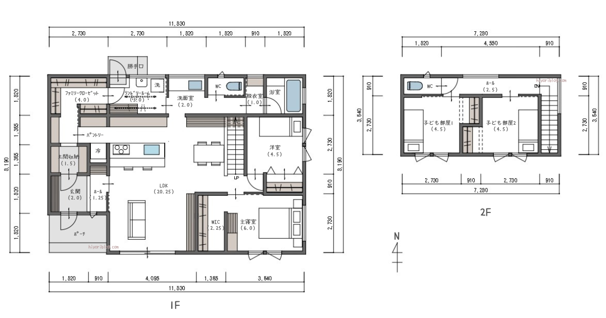 【2階建×4LDK×35坪】回遊動線・ランドリールームのある1階主寝室の間取り | 咲くくらし